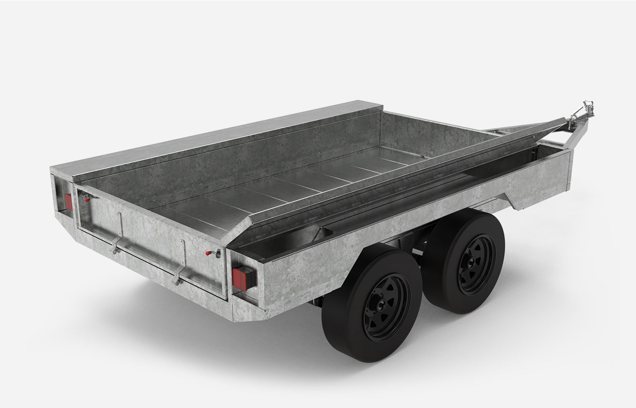 Box Trailer with Side Boxes
